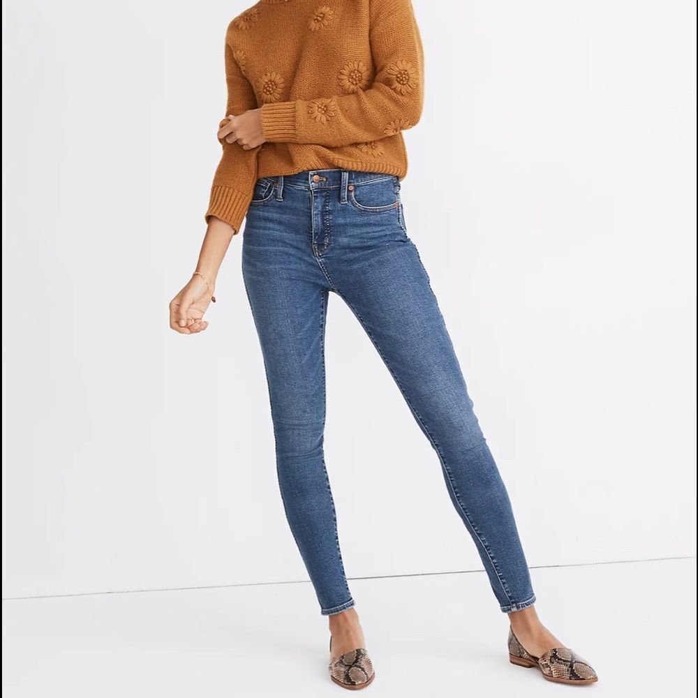 Madewell 10” high rise skinny jeans